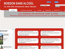 Tablet Screenshot of boisson-sans-alcool.com
